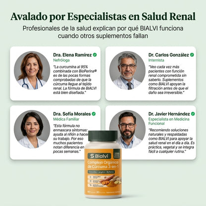 Complejo Renal de Cúrcuma 3 en 1: Limpia tus Filtros y Calma la Urgencia