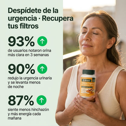 Complejo Renal de Cúrcuma 3 en 1: Limpia tus Filtros y Calma la Urgencia