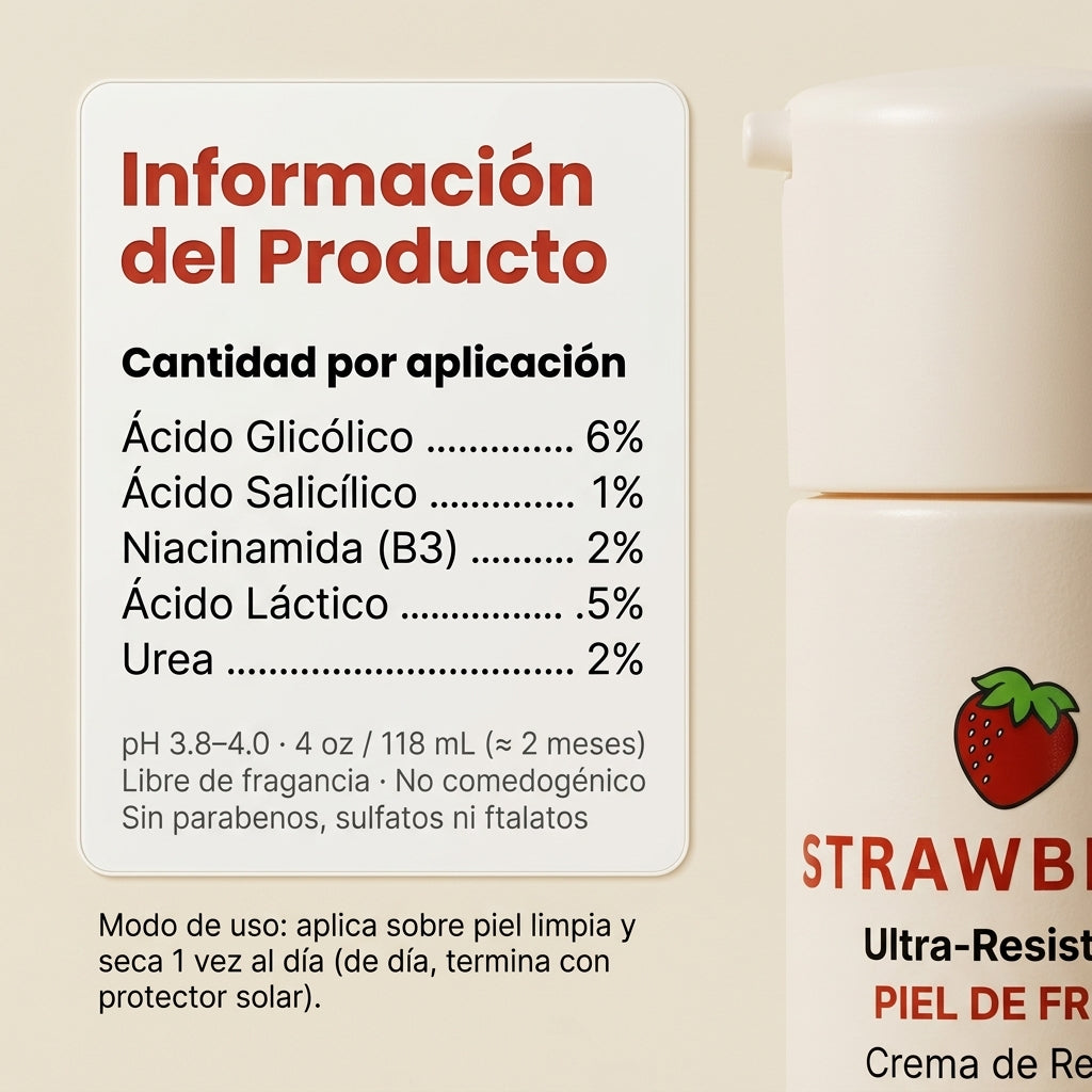 Strawberry - Crema Renovadora Triple Ácido + B3