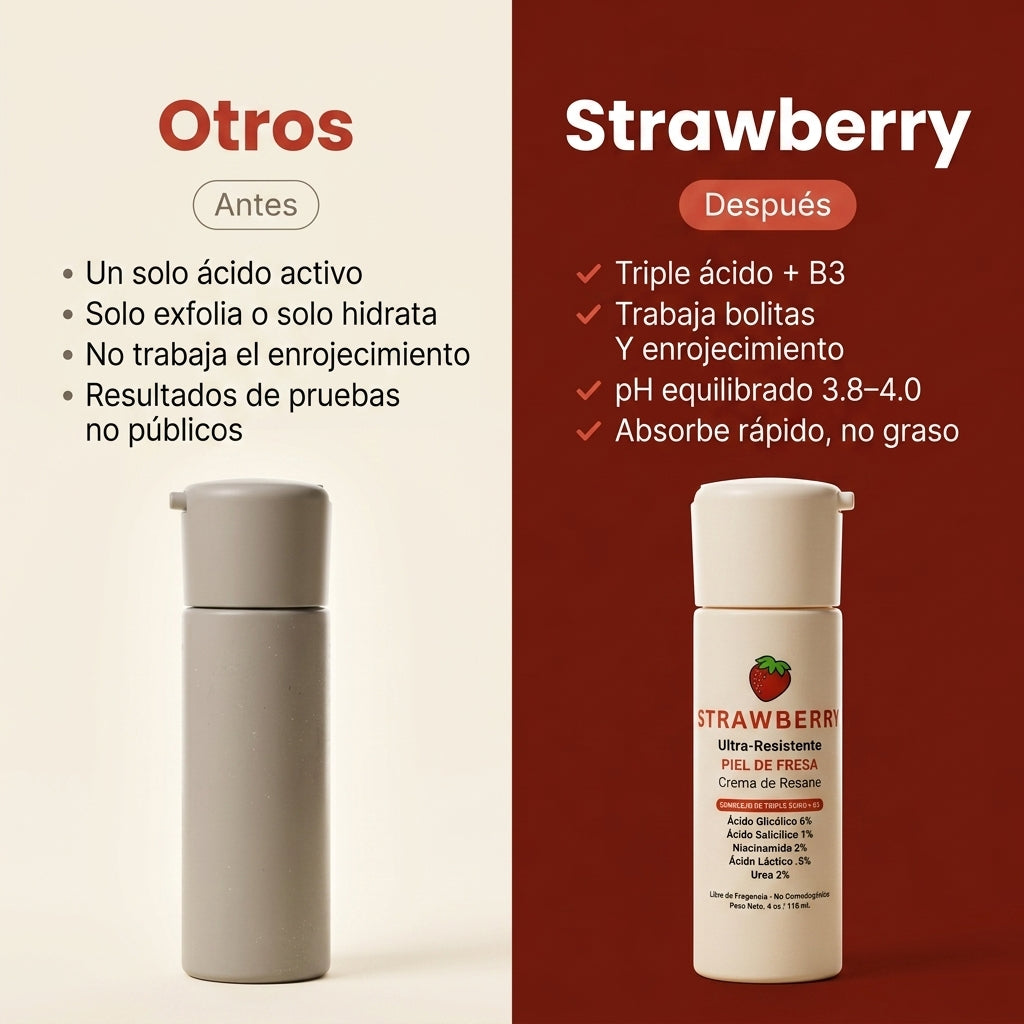 Strawberry - Crema Renovadora Triple Ácido + B3