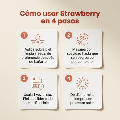 Strawberry - Crema Renovadora Triple Ácido + B3