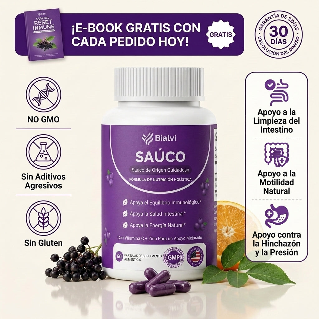 Bialvi - Bienestar intestinal con saúco, zinc y vitamina C